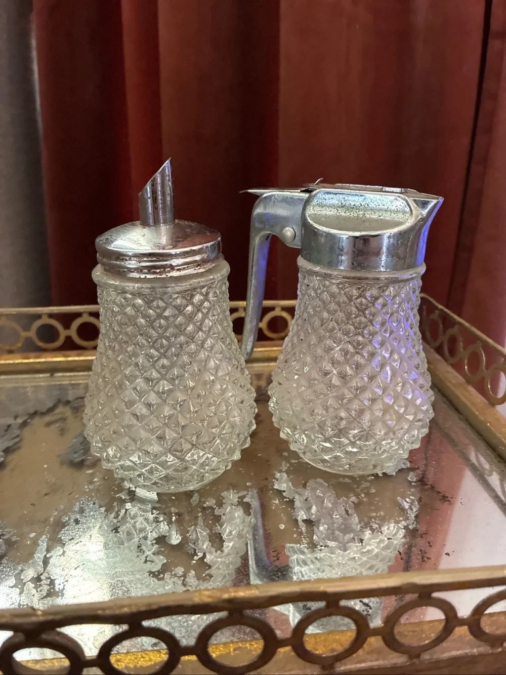 Vintage elegant clear
